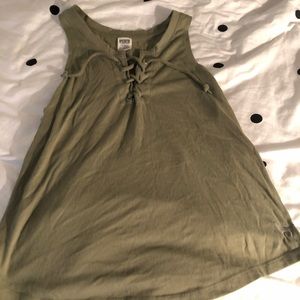 VS Pink lace up tank top